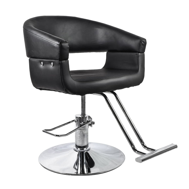 Silla de Barbería Welsh Con Descansapies Negra